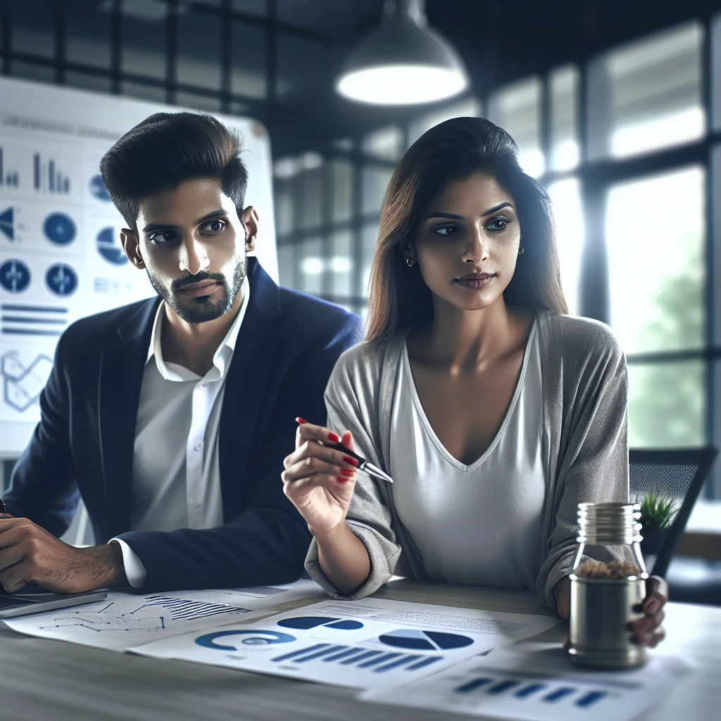 Team working on A/B test design